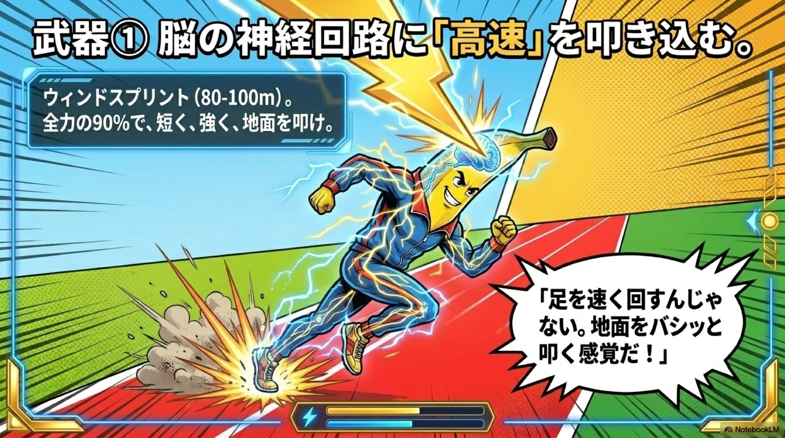 ウィンドスプリント80〜100m 全力90% 神経回路への高速刷り込み マスターズランナー スピード練習