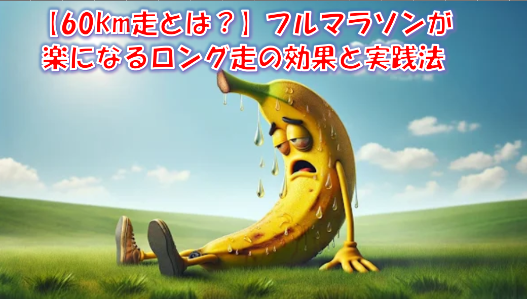 【フルマラソン】30kmの壁を破壊する「60km走」の効果とやり方｜実走データ19回分を公開