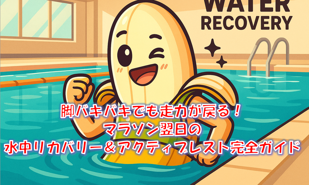脚バキバキでも走力が戻る！マラソン翌日の水中リカバリー＆アクティブレスト完全ガイド