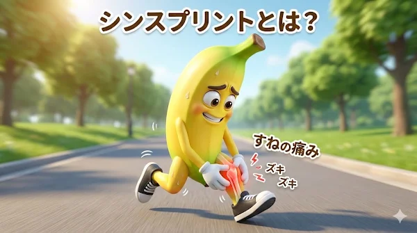 ランニング中にすねの痛みを抱えるイメージ - シンスプリントの初期症状 第19章