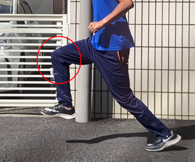 接地した足の真上に重心を素早く運ぶのが「乗り込み」