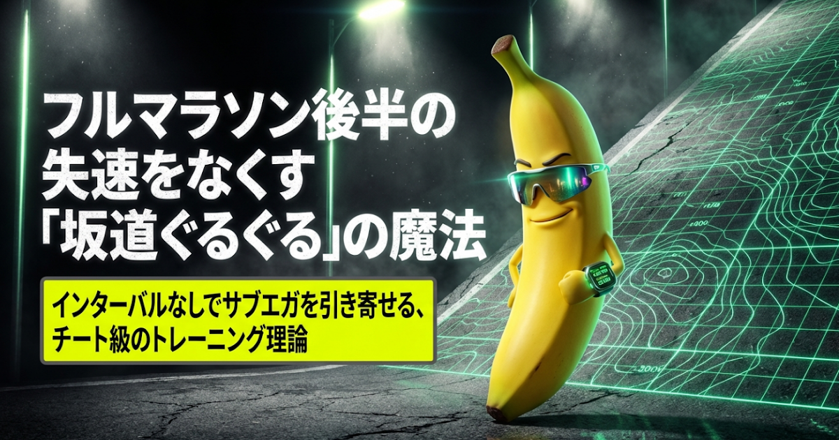 マラソン30kmの壁をぶっ壊す！坂道ジョグが「理想のフォーム」を強制してくれる理由