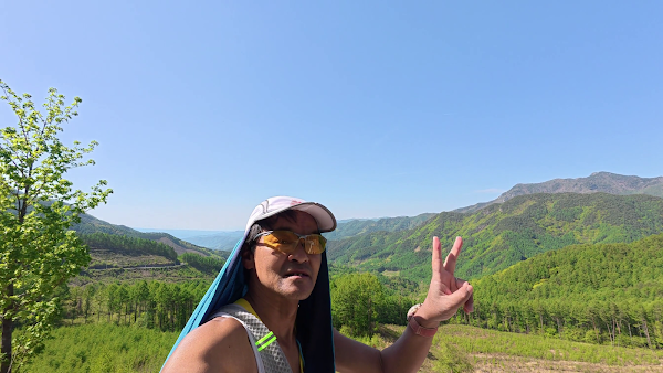 野辺山ウルトラマラソン50〜60km区間コース映像｜内臓疲労でペース低下、キロ7分48秒