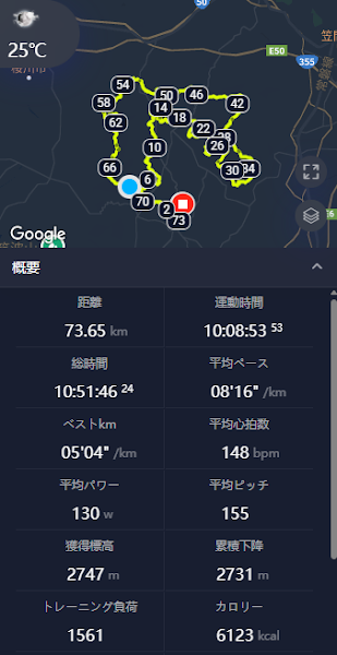 バナナぴろし ロングコース完走記録サマリー