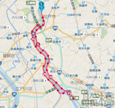 30km走のGPS走行ルート結果 - 第35章