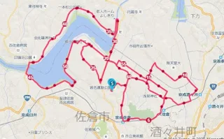 佐倉朝日健康マラソンのコースラップ一覧。前半と後半で大きく崩れた - 第37章