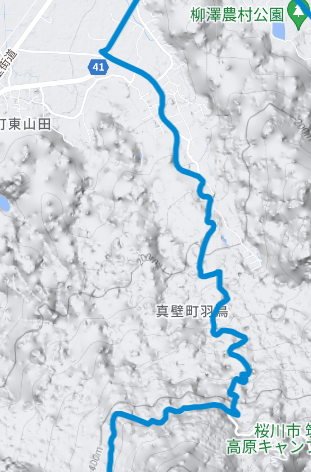コース沿いの地図。セイコーマートの位置を確認し補給戦略を立てよう