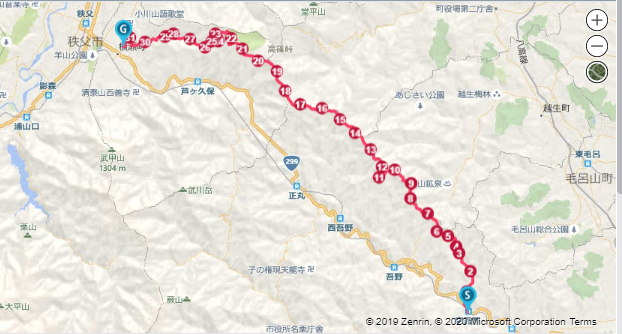 東吾野駅から武甲温泉まで走った山ラン31.8kmのGPS記録 - 第22章