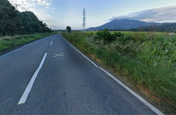 つくばマラソン2025｜10km地点から筑波山を望む田園エリアのコース風景