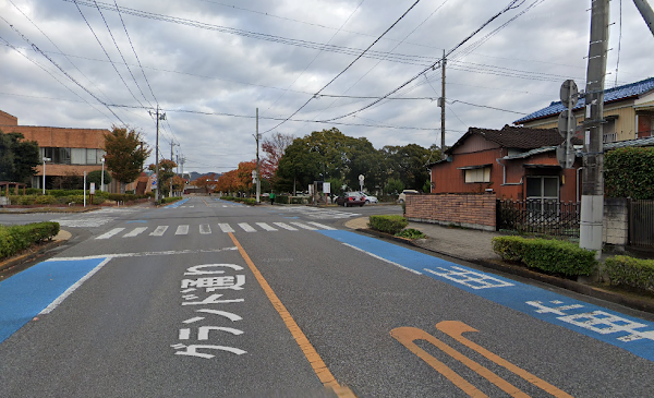 足利尊氏マラソン2025コース後半(15km以降)の市街地区間。足利市内のフラットな道路を走り、ゴールへ向けてスパートしやすい直線コース。