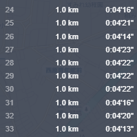 柏の葉爽快マラソン30km前後でペースが崩れ始めたラップデータ - 第42章