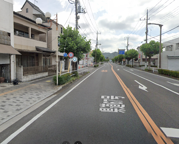 足利尊氏マラソン2025コース前半区間の市街地直線ロード。スタート直後にペースを整えやすい区間で、リズムを掴むのに最適なフラットな道路が続く。