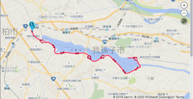 ロング走翌々日に行った21kmペース走のGPS記録 平均4分24秒 - 第22章