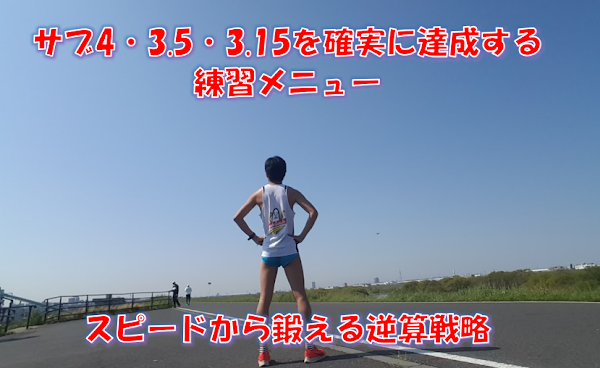 フルマラソン目標別の練習スケジュール表