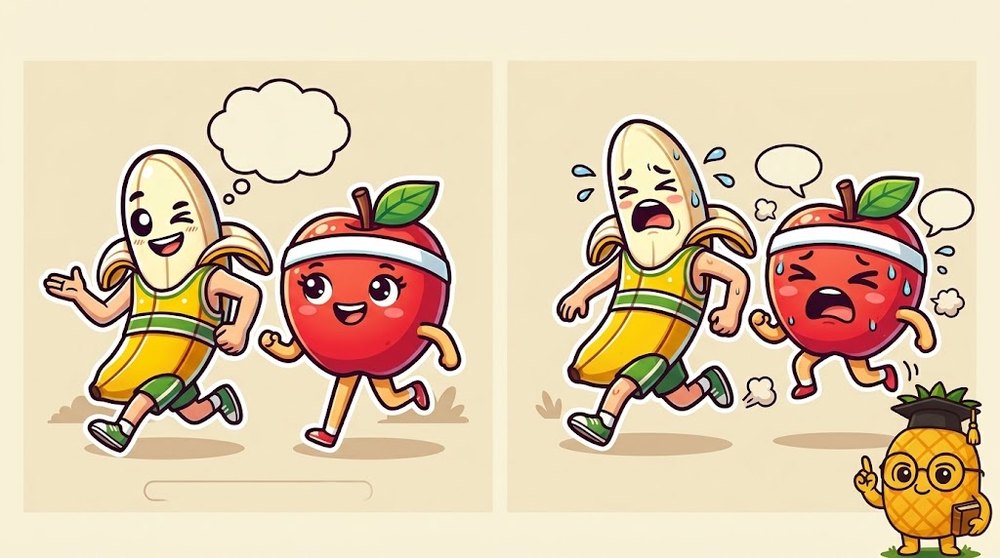 笑顔で会話できる強度と、息が上がって話せない強度の比較