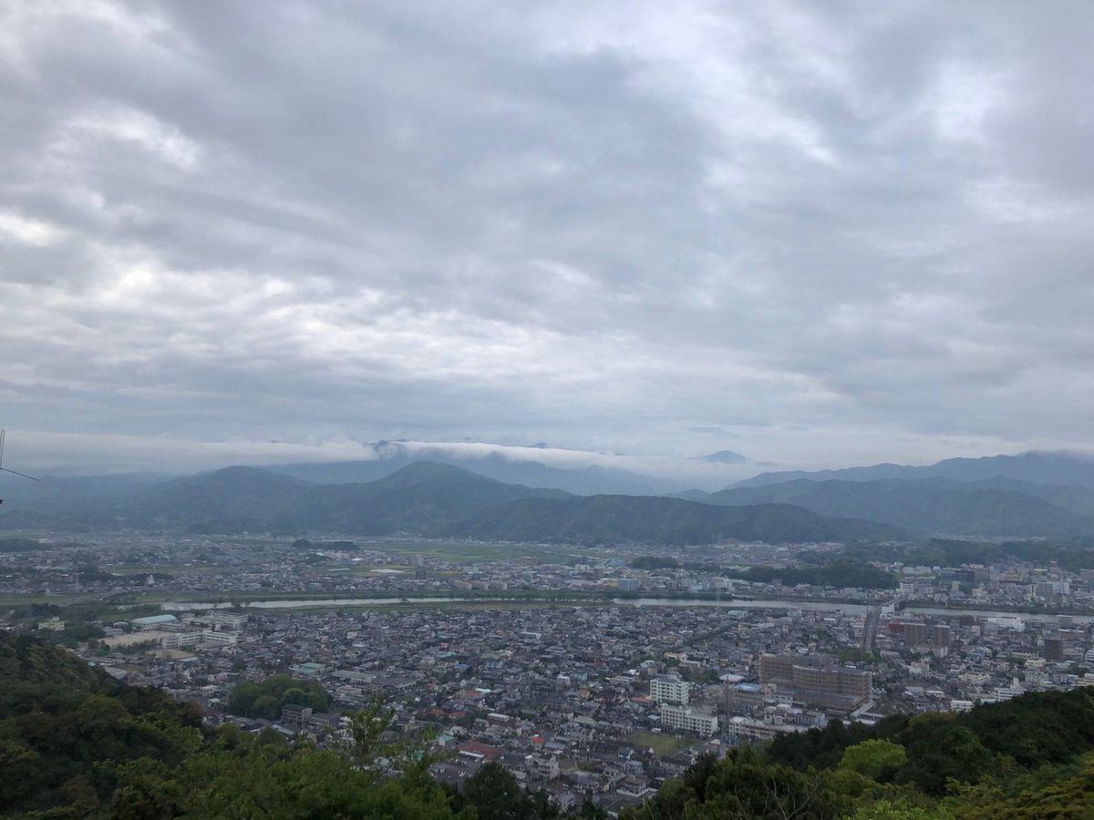 愛宕山から見た延岡の街