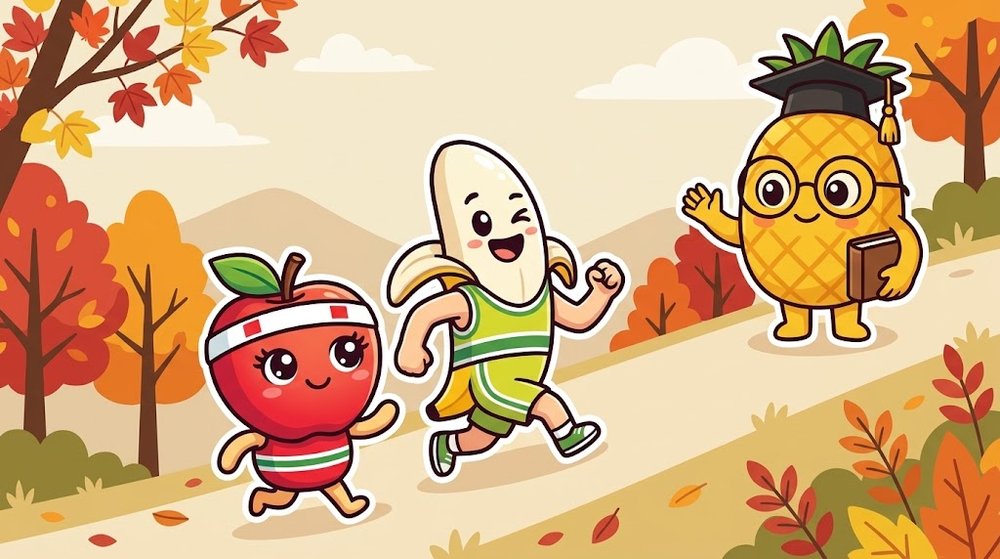 秋の午後、山すそのゆるい坂を上る