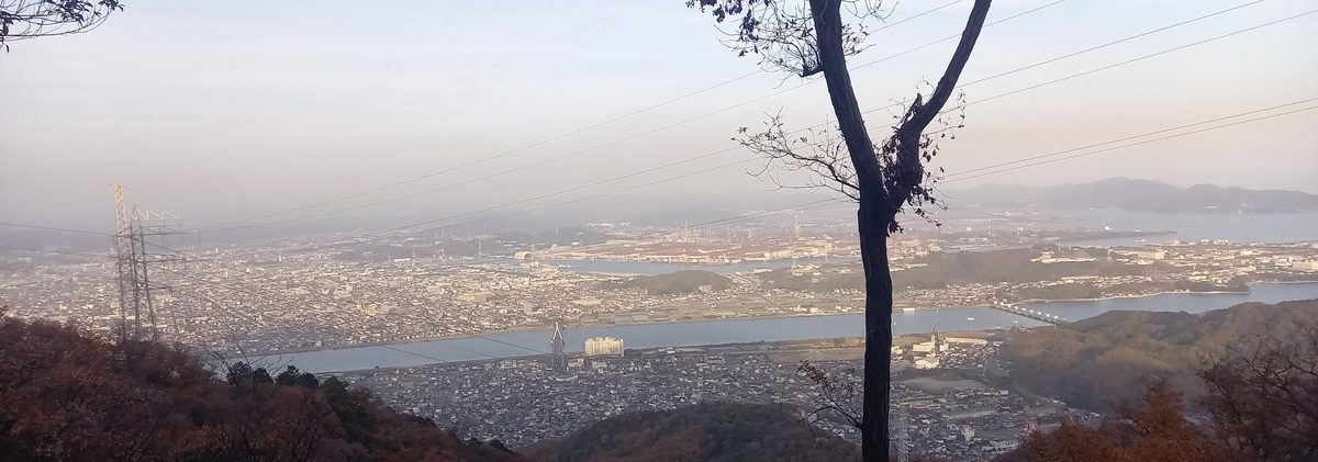 山の上から見下ろした福山の街
