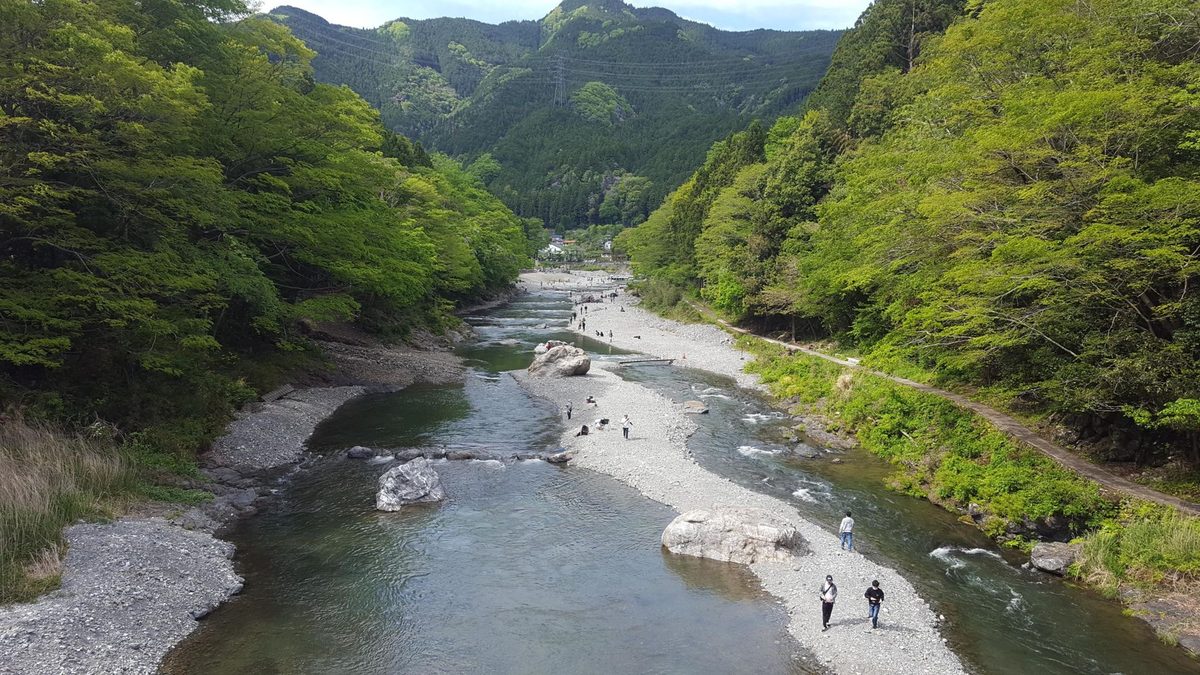 多摩川の渓谷