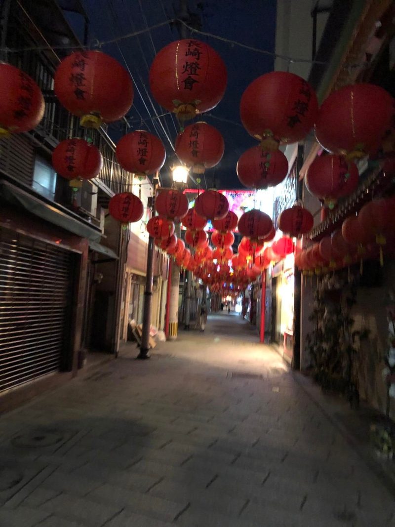 夜の長崎新地中華街