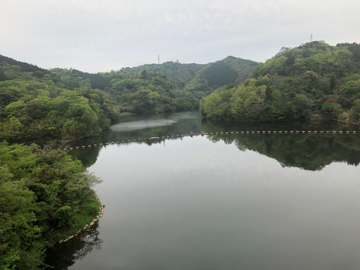 沖田ダムの湖